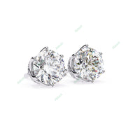 Round Six Prong Studs Earring STSI1320